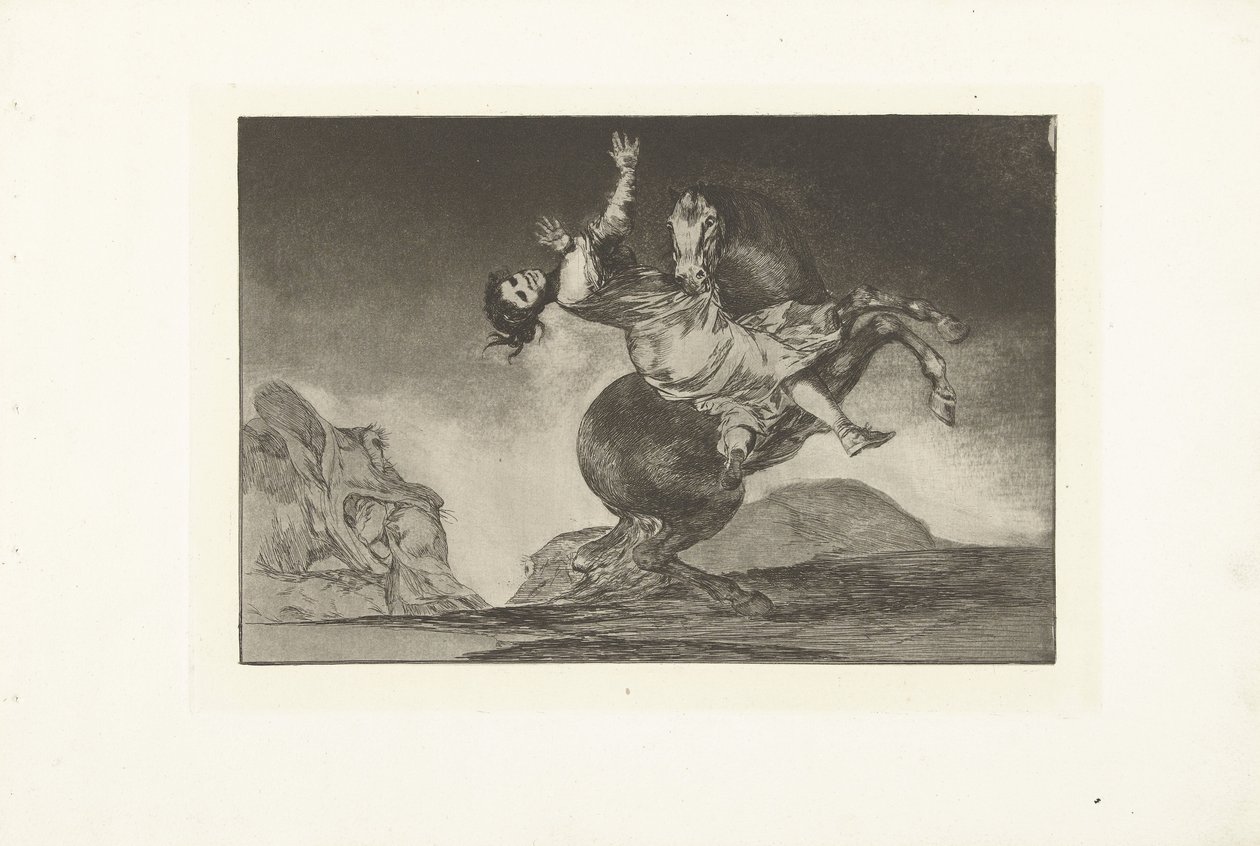 Kidnapningshesten El caballo rovfugl Los Disparates (The follies) (serietitel) Los Proverbios (Ordsprogene) (serietitel) af Francisco de Goya