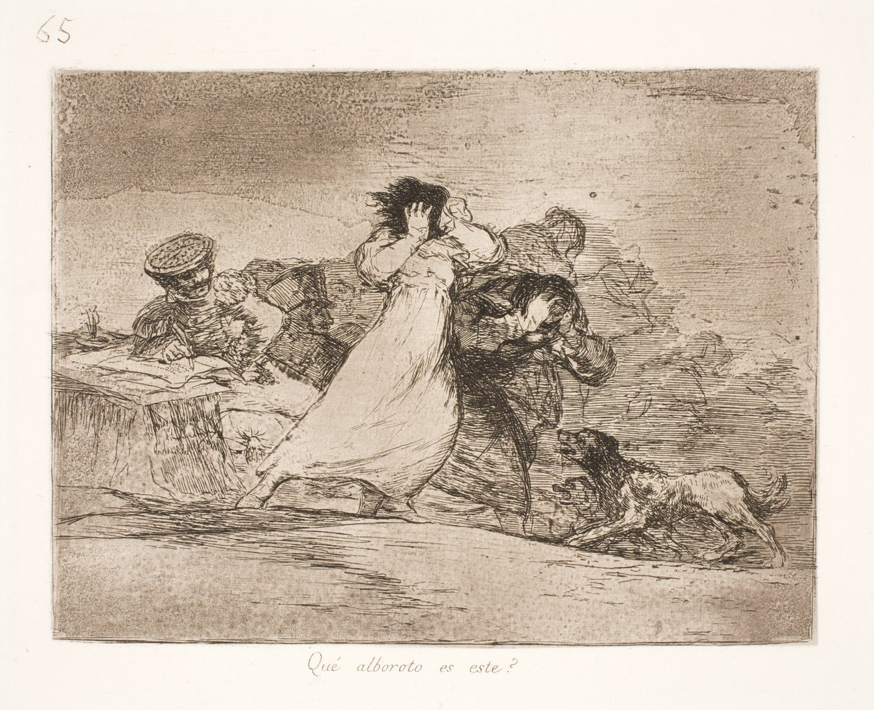 Hvad betyder denne forvirring? (65) af Francisco de Goya