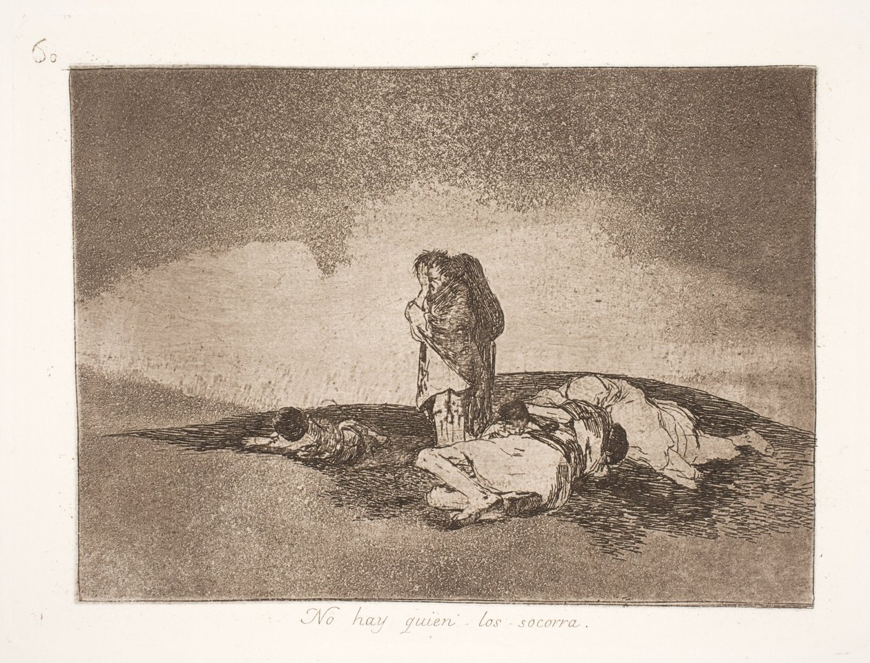 Ingen til at hjælpe (60) af Francisco de Goya