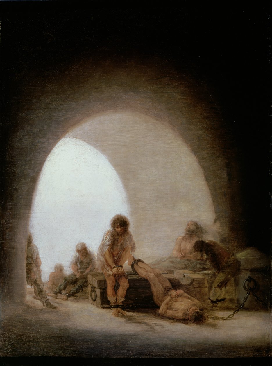 Fængslets indre, 1793-94 af Francisco de Goya