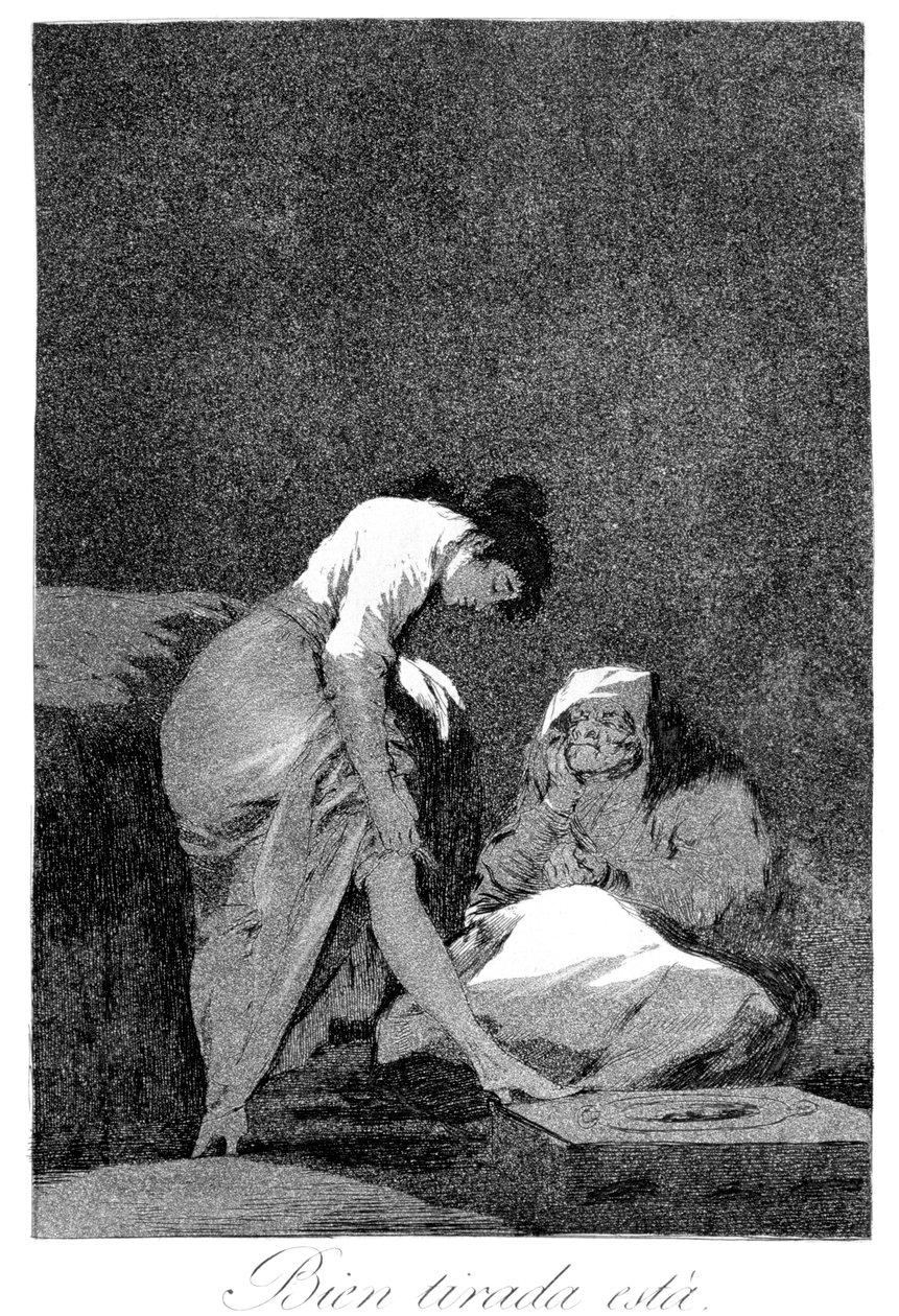 Det er pænt strakt, 1799 af Francisco de Goya