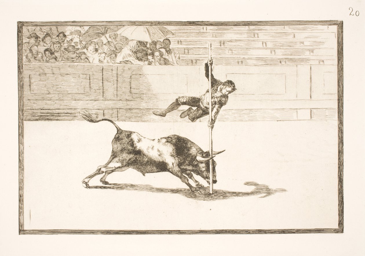 Juanito Apiñanis smidighed og vovemod i arenaen i Madrid af Francisco de Goya