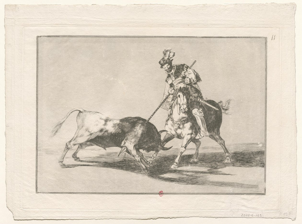 Tyrefægtning, nr. 11 af Francisco de Goya