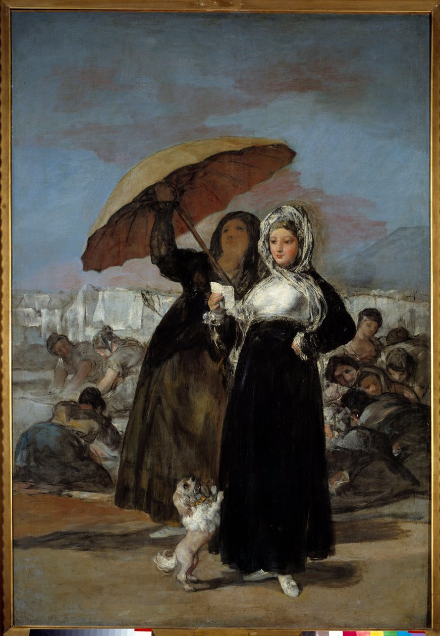 Brevet eller det unge Maleri af Francisco de Goya (1746-1828) 1814 Søn. 1,81x1,25 m Lille, Museum of Fine Arts af Francisco de Goya