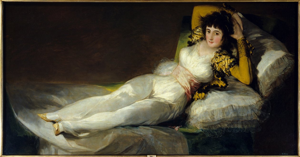 La maja vestida (Den søde vetue (påklædt). Maleri af Francisco de Goya