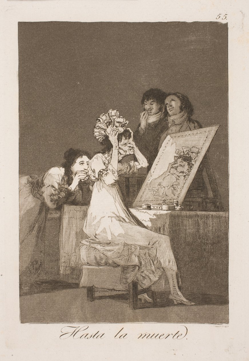 Lige til sin død af Francisco de Goya