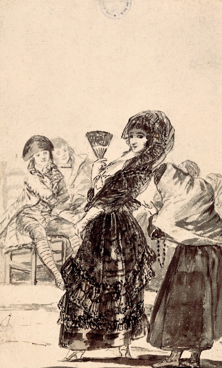 Los caprichos: "Må Gud tilgive hende, hun var hendes mor" af Francisco de Goya