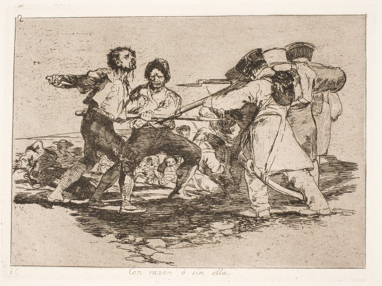 Med grund eller uden (2) af Francisco de Goya