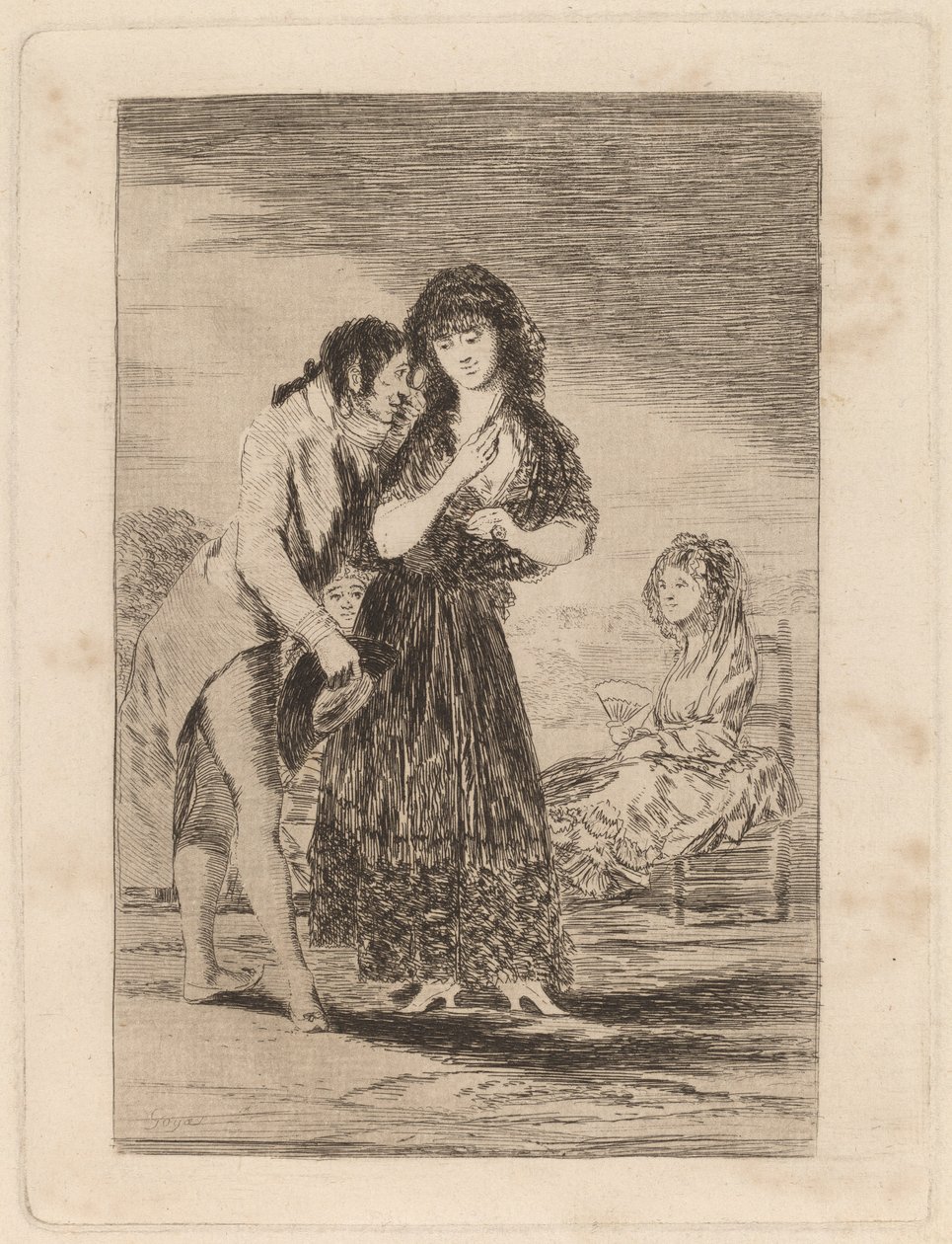 Ni asi la distingue (selv således kan han ikke få hende ud) af Francisco de Goya