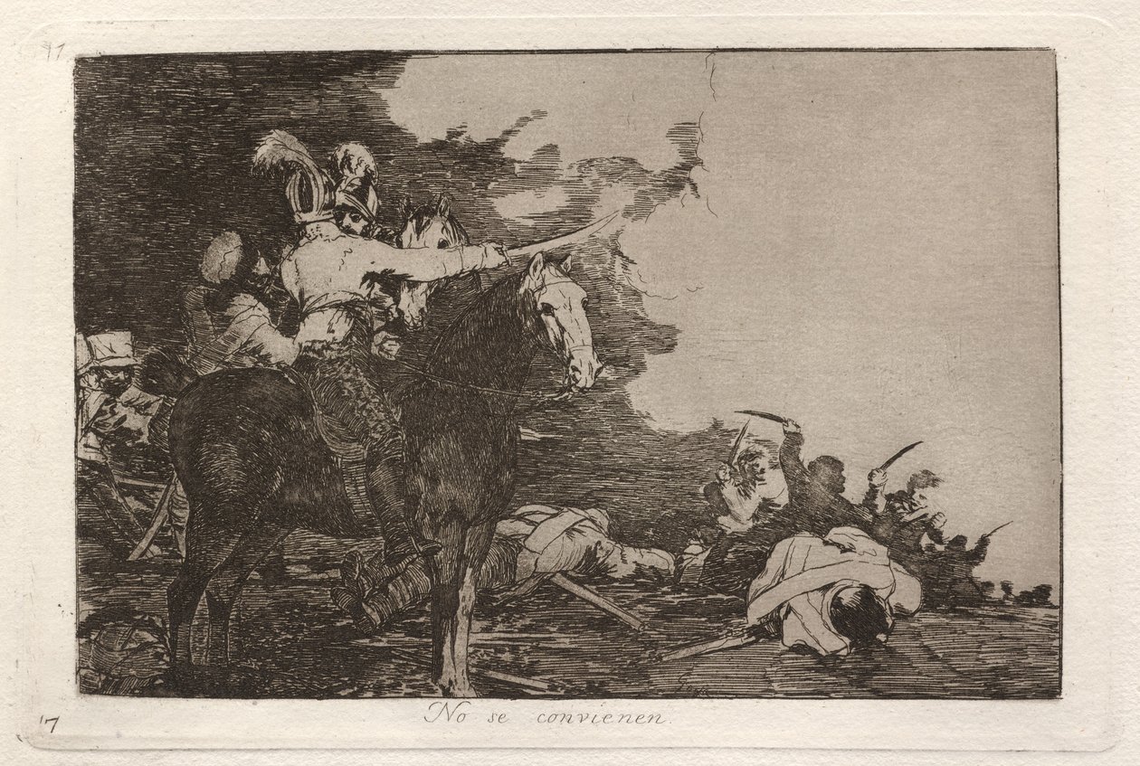 No se convienen (De er ikke enige) af Francisco de Goya