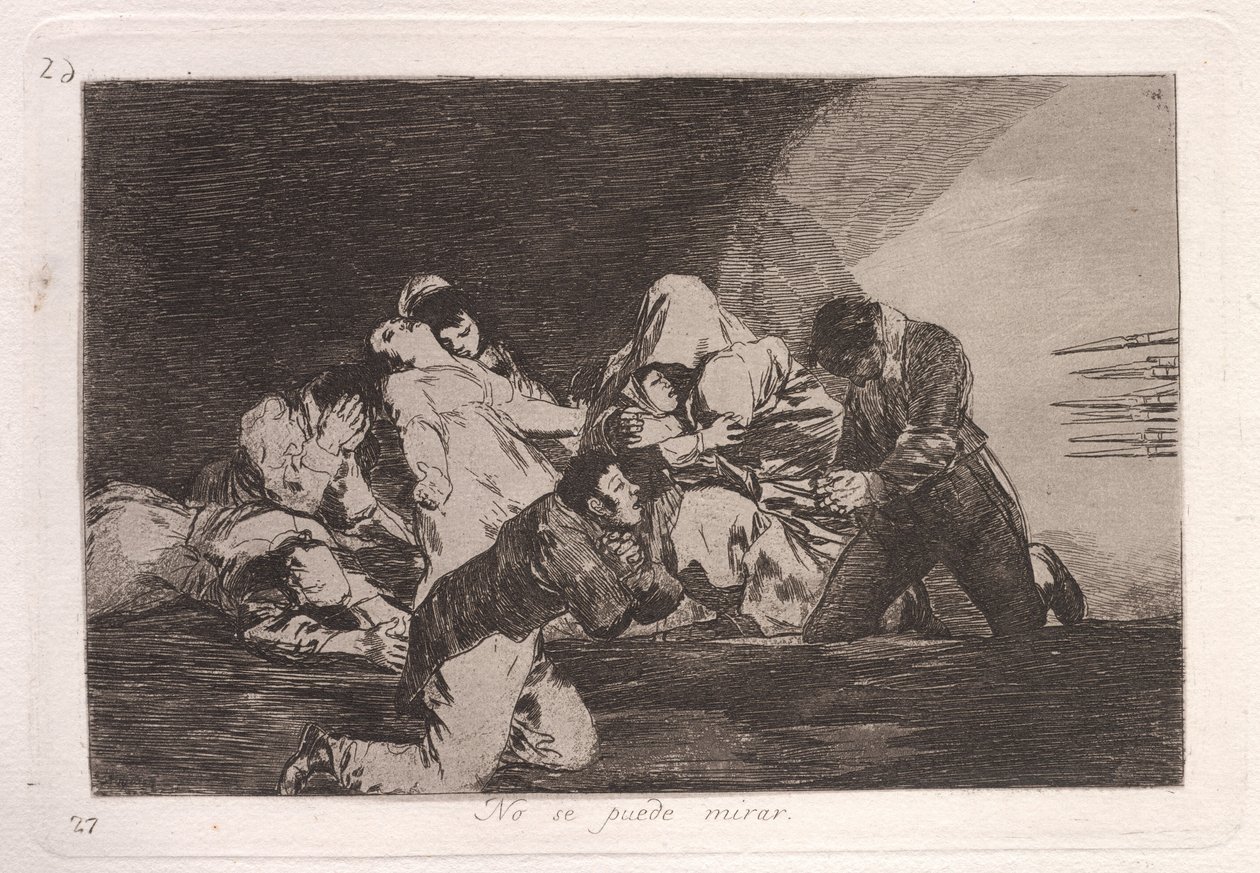 Kan ikke se (man kan ikke se) af Francisco de Goya