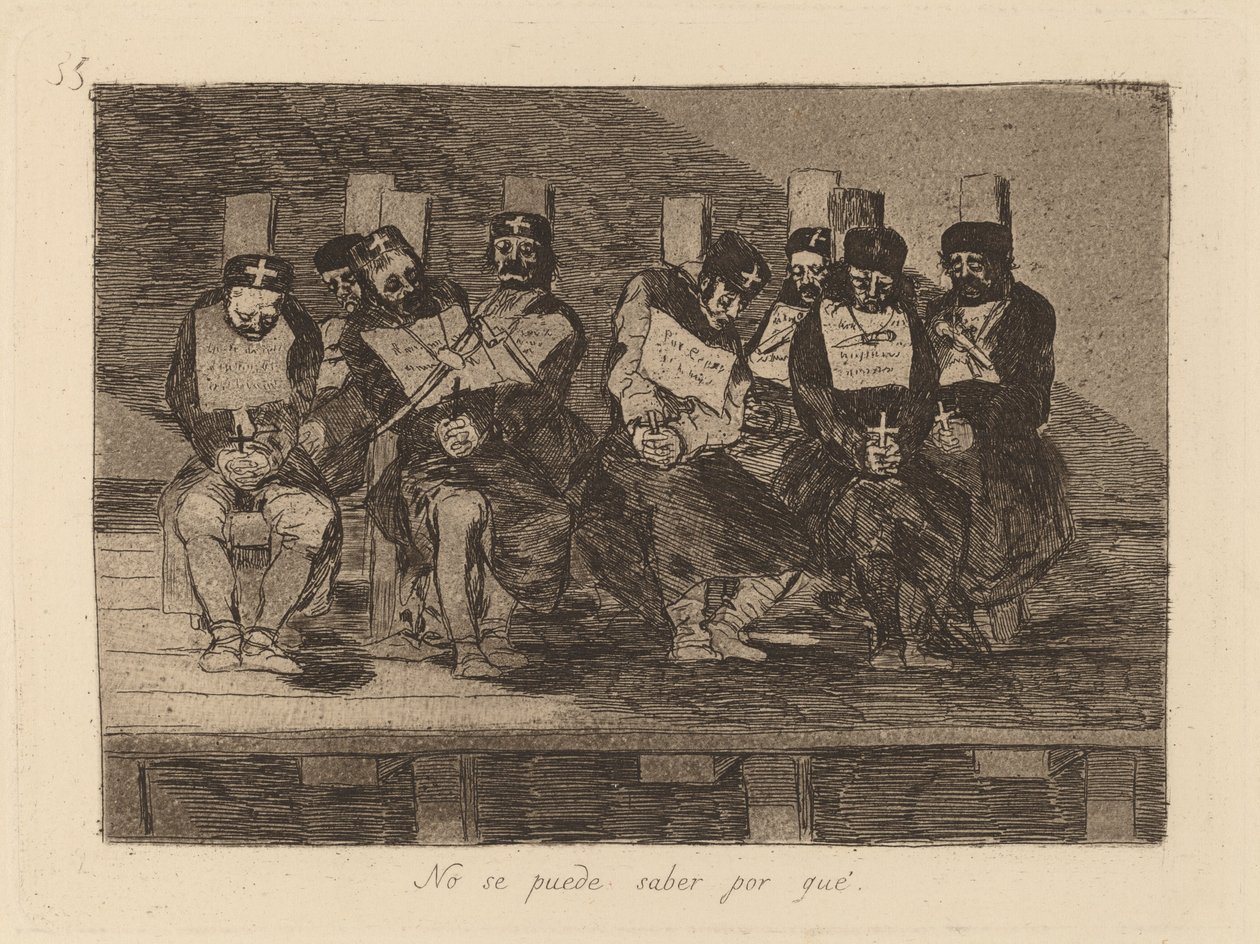 Kan ikke fortælle hvorfor (Man kan ikke fortælle hvorfor) af Francisco de Goya
