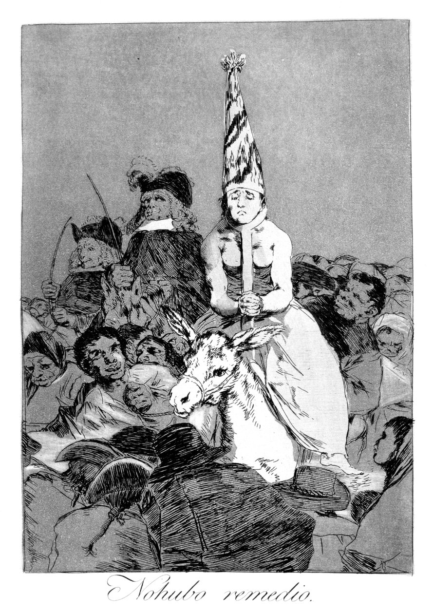 Intet kunne gøres ved det, 1799 af Francisco de Goya