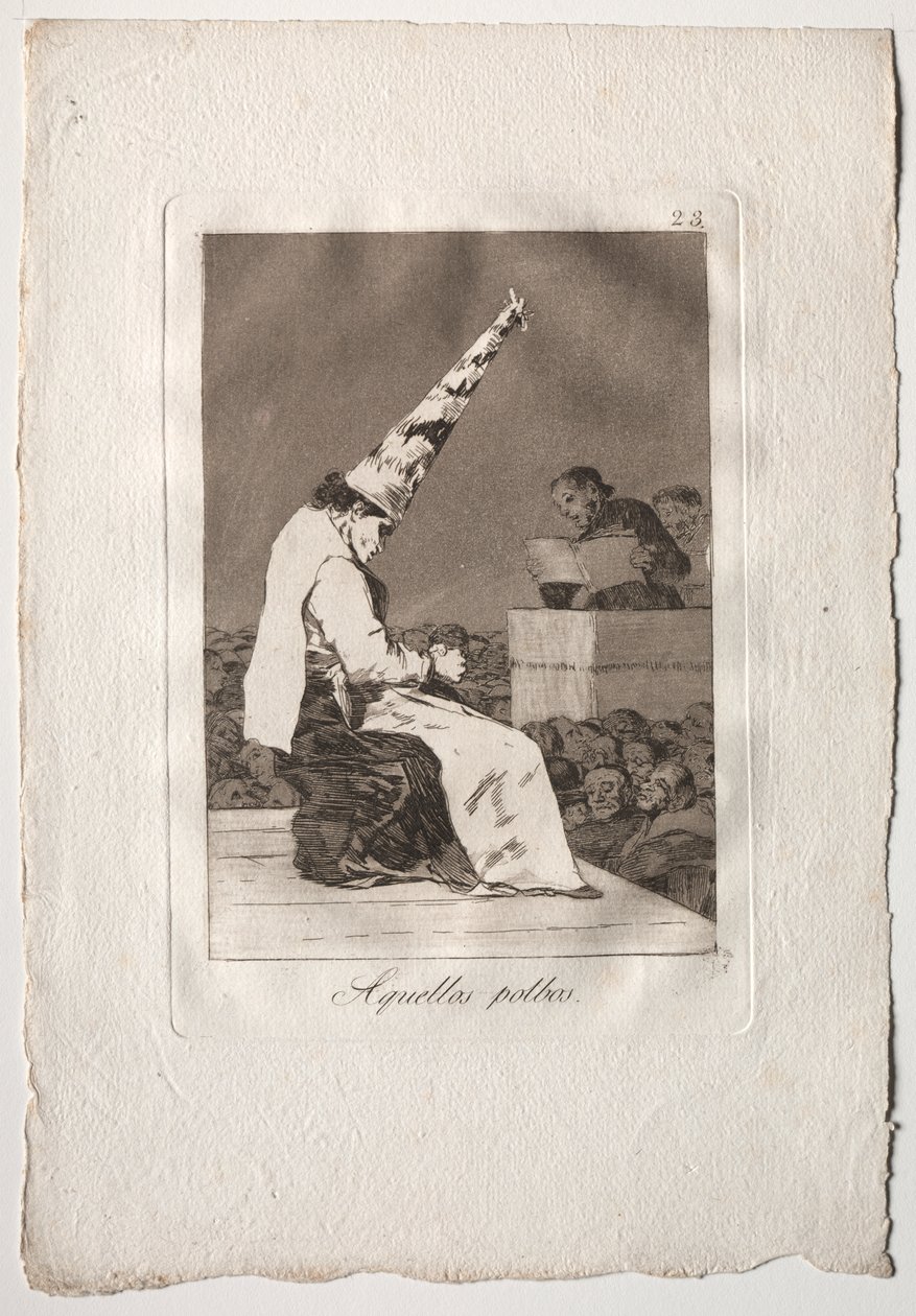 Eighty Caprichos: De Polbos af Francisco de Goya