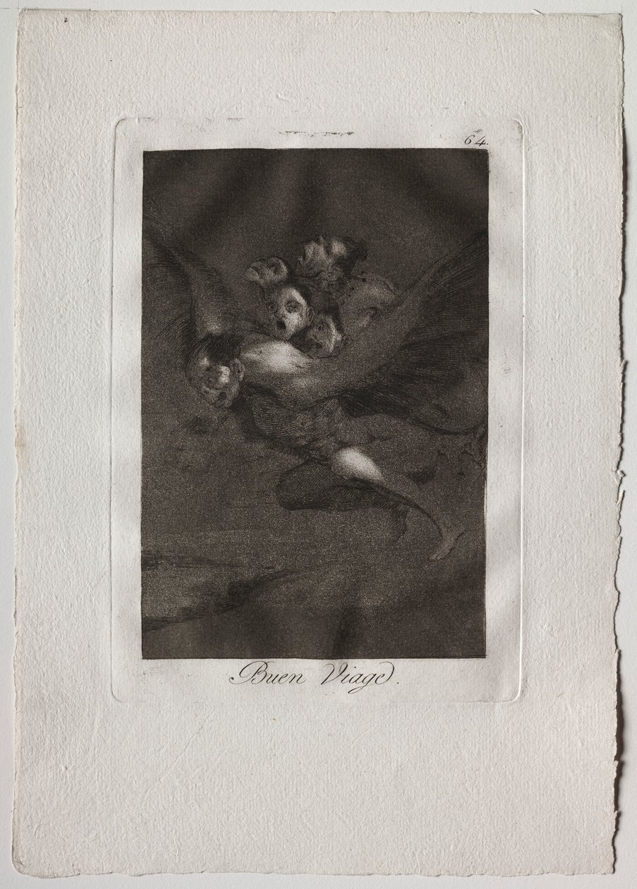 Firs Caprices: Bon Voyage, 1793-1798. af Francisco de Goya