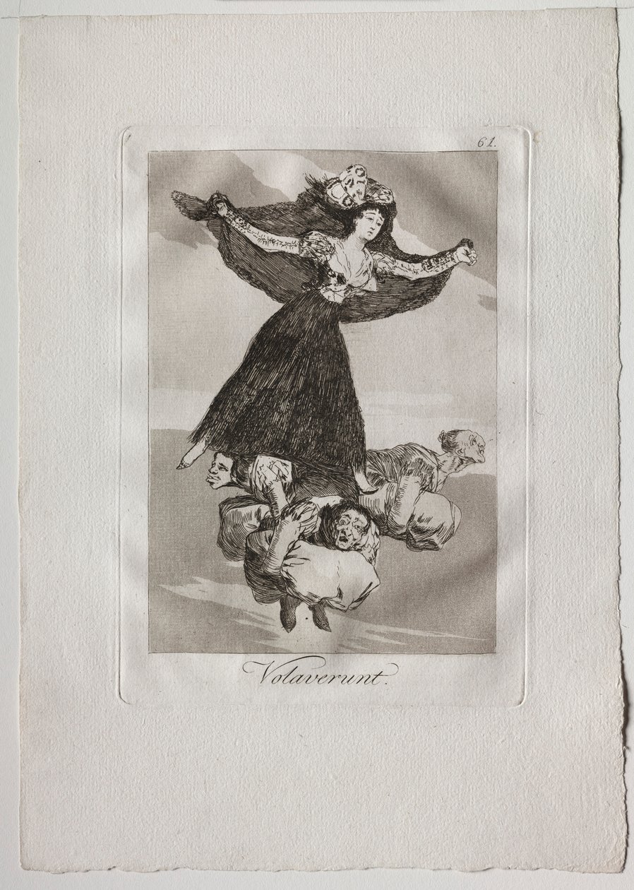 Ochenta Caprichos: Volaverunt, 1793-1798. af Francisco de Goya