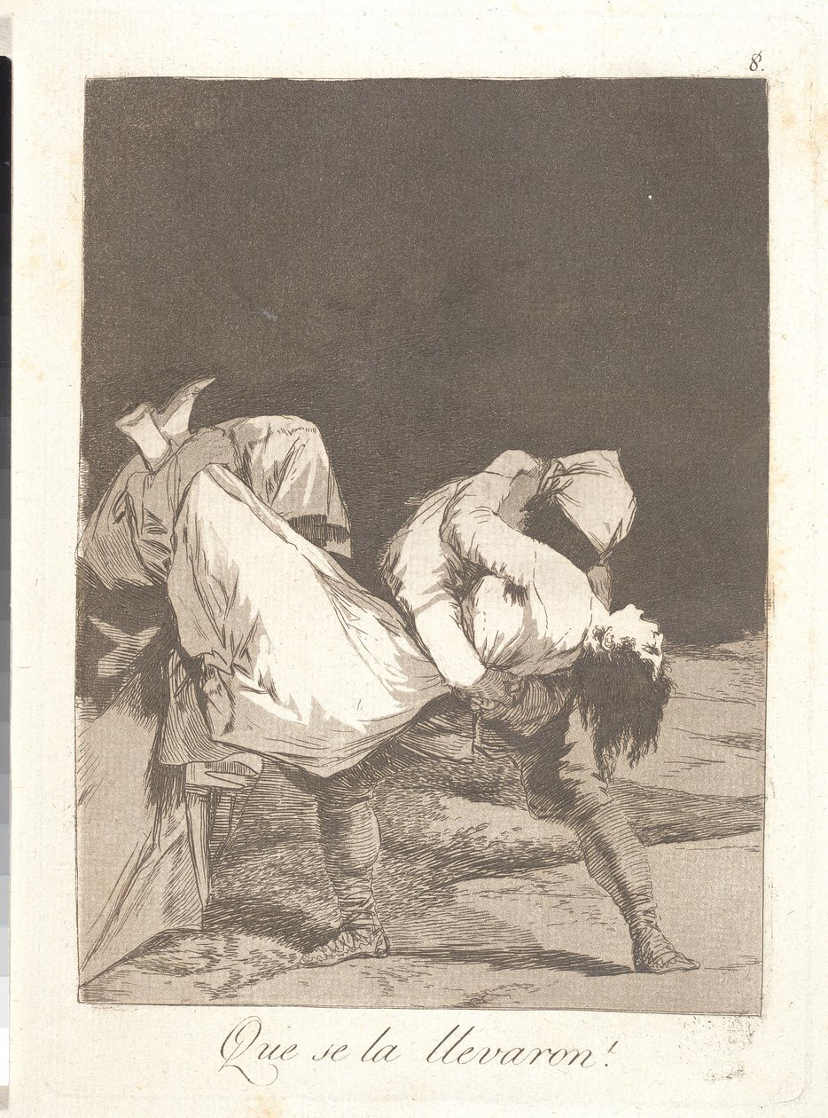 Og de slæber hende bort af Francisco de Goya