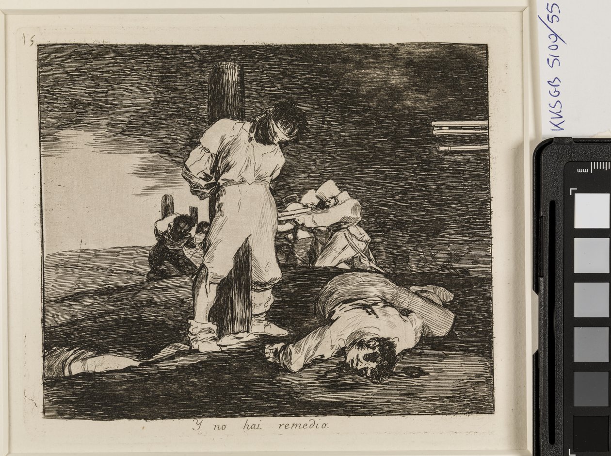 Og der er intet mere at gøre (15) af Francisco de Goya