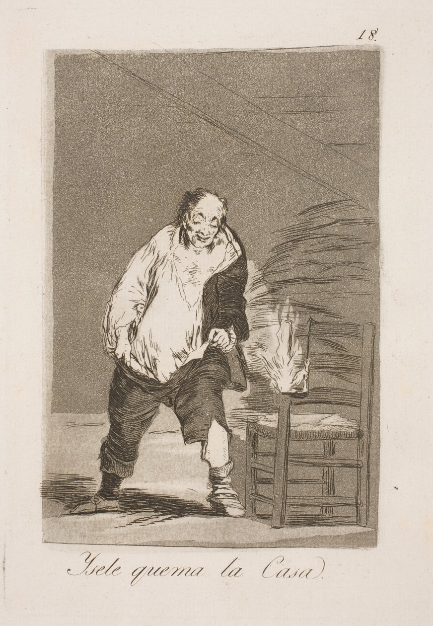 Og man brænder hans hus af Francisco de Goya