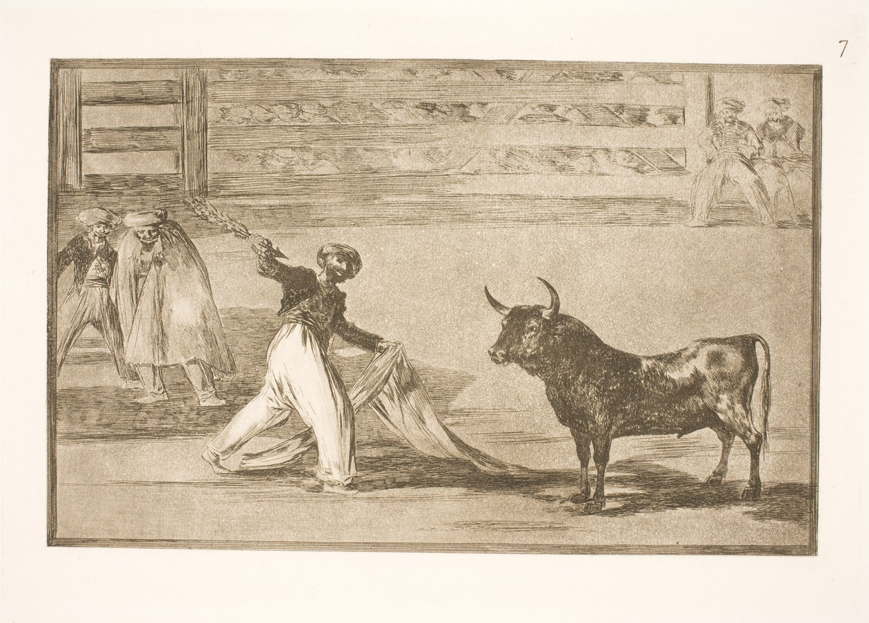 Oprindelsen til harpunerne eller banderillaerne af Francisco de Goya