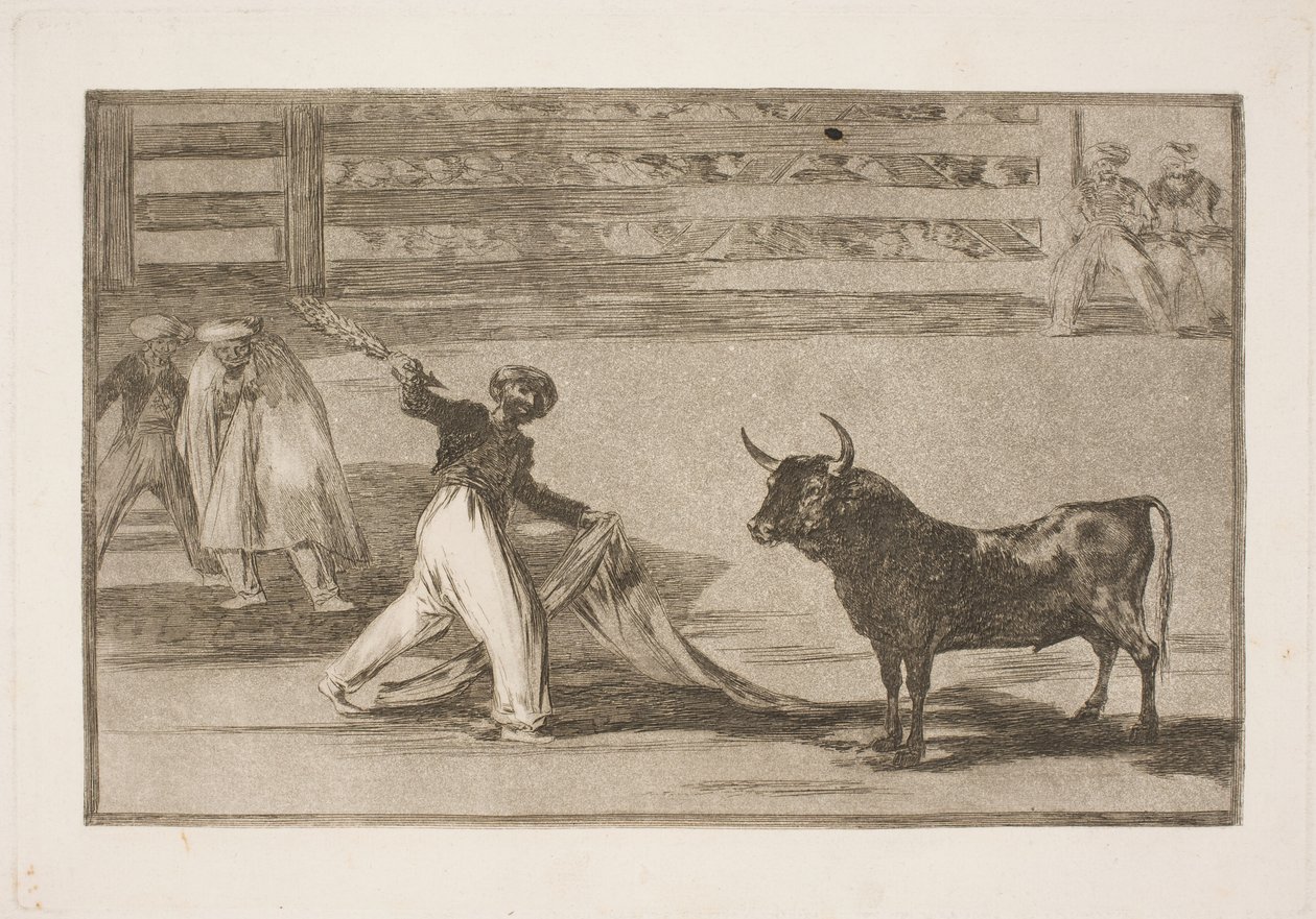 Oprindelsen til harpunerne eller banderillaerne af Francisco de Goya