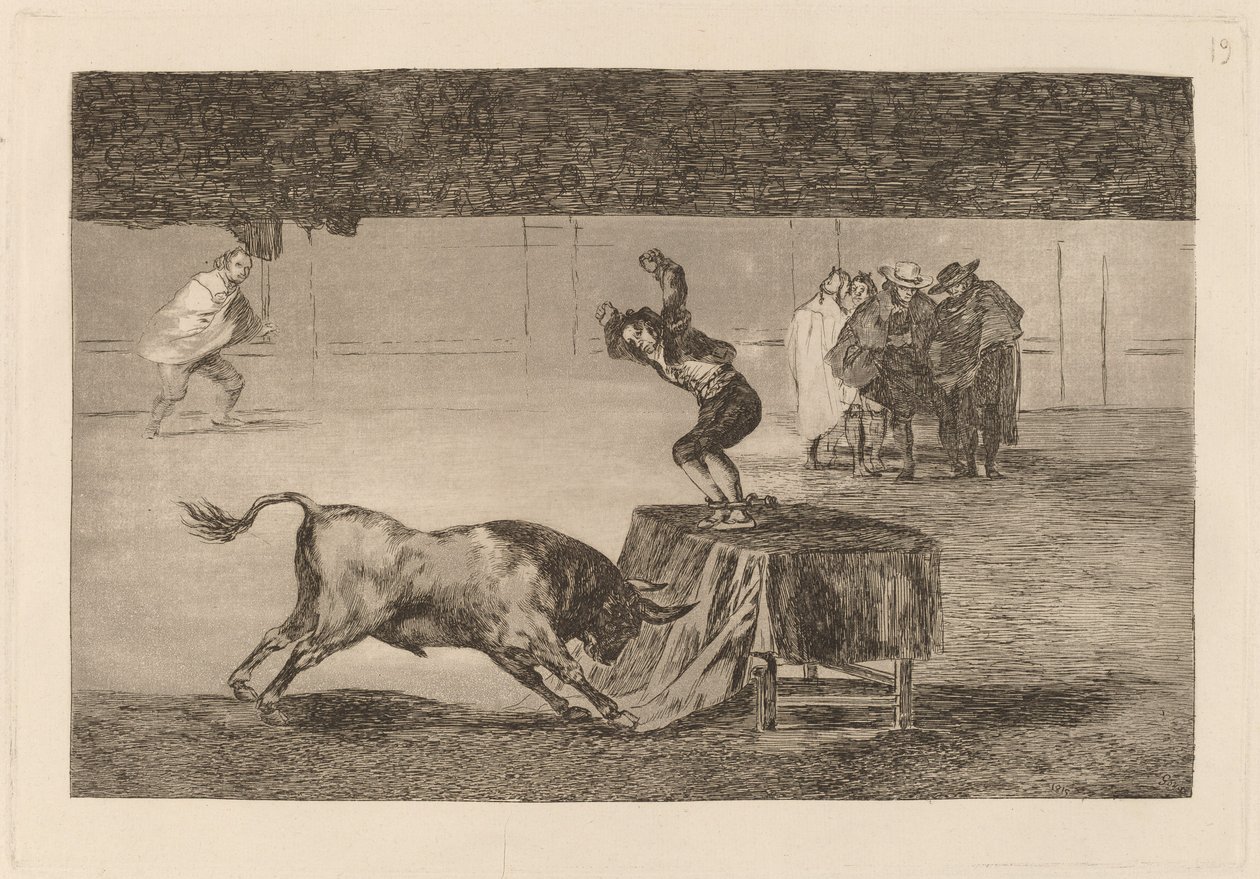 Endnu en galskab af ham på samme plads (Another Madness of His in the Same Ring) af Francisco de Goya