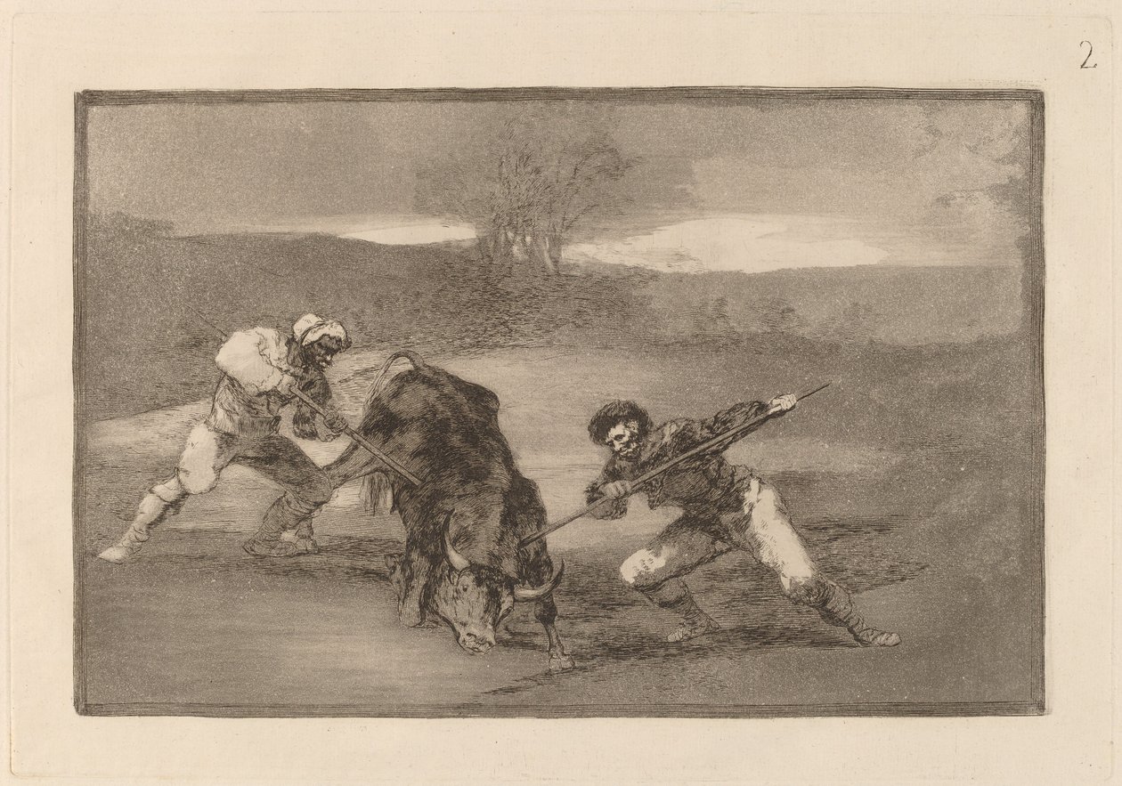 En anden måde at jage på til fods af Francisco de Goya