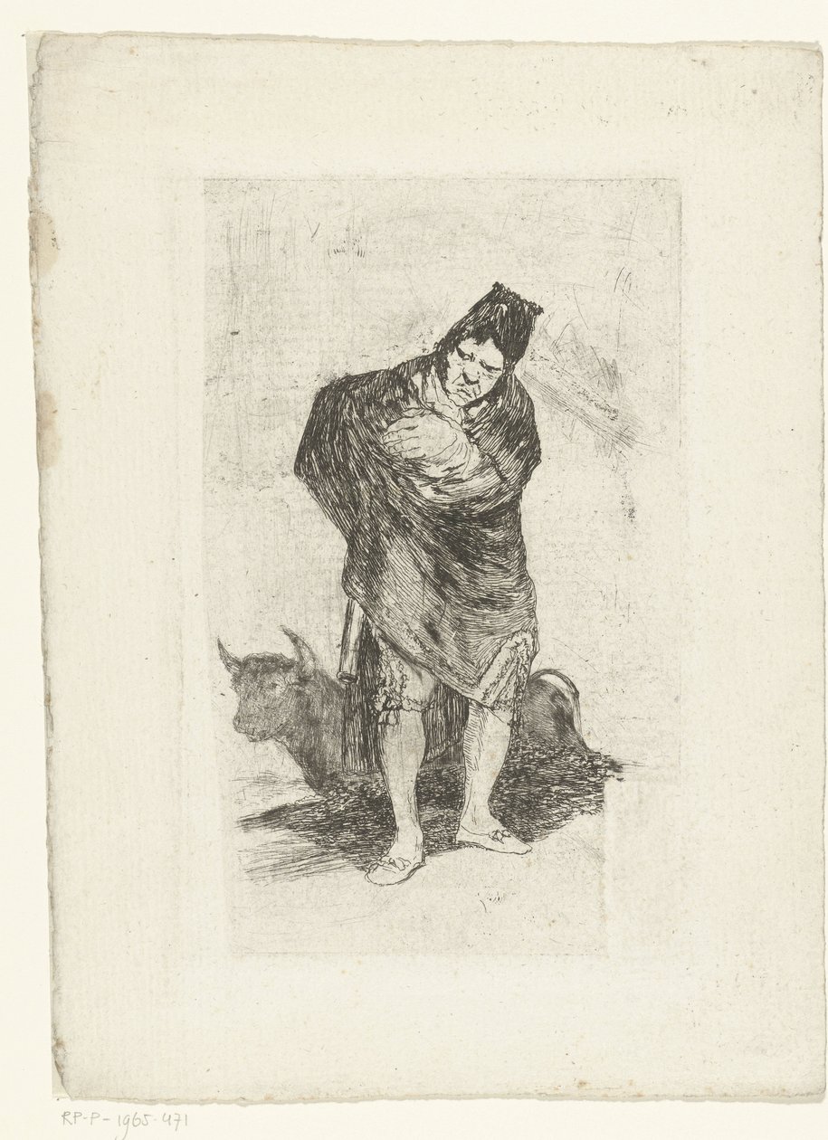 Gammel tyrefægter El embozado af Francisco de Goya