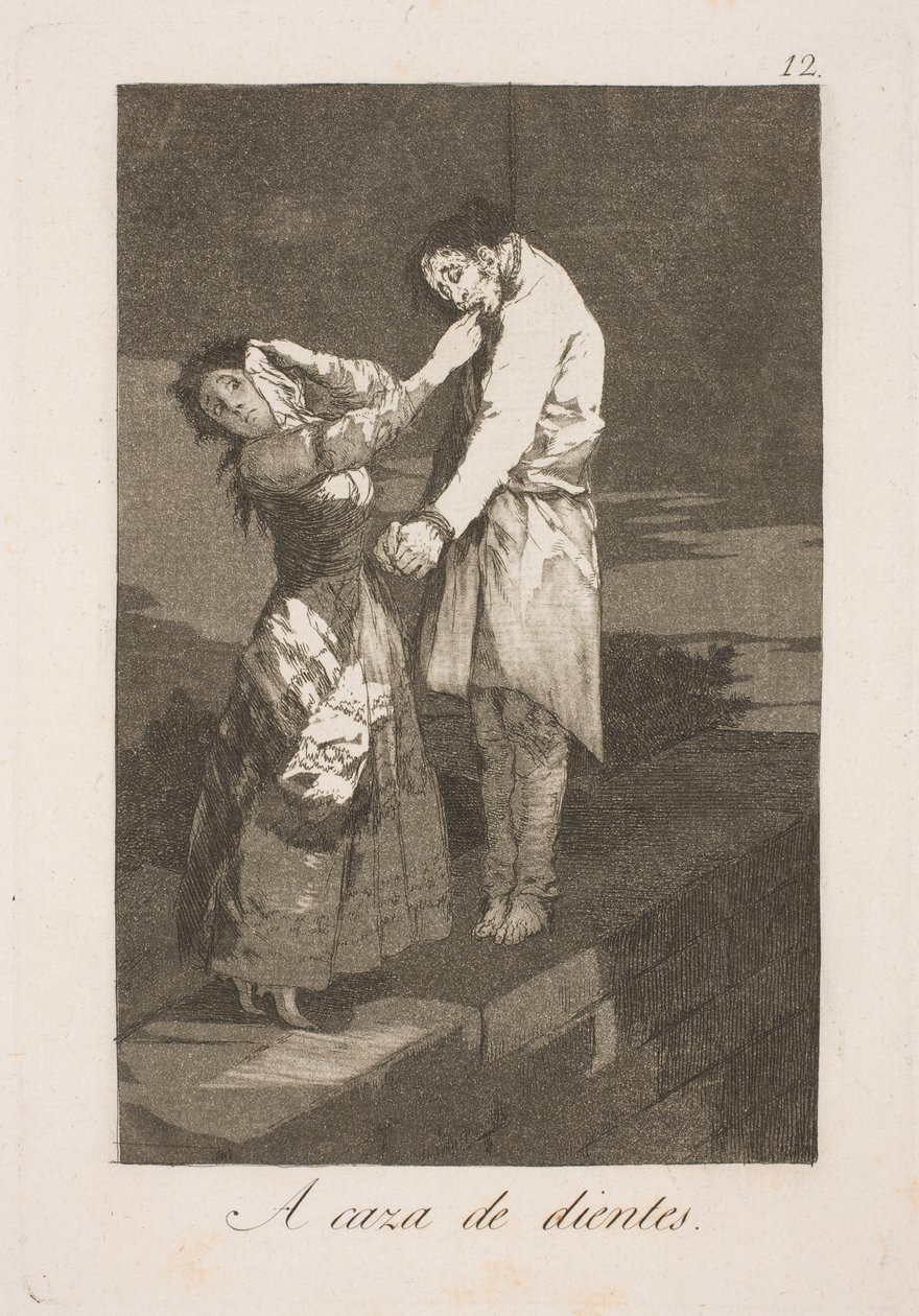 På jagt efter tænder af Francisco de Goya