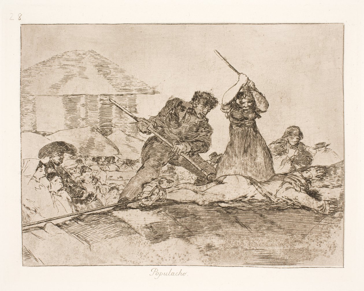 Pøbel (28) af Francisco de Goya