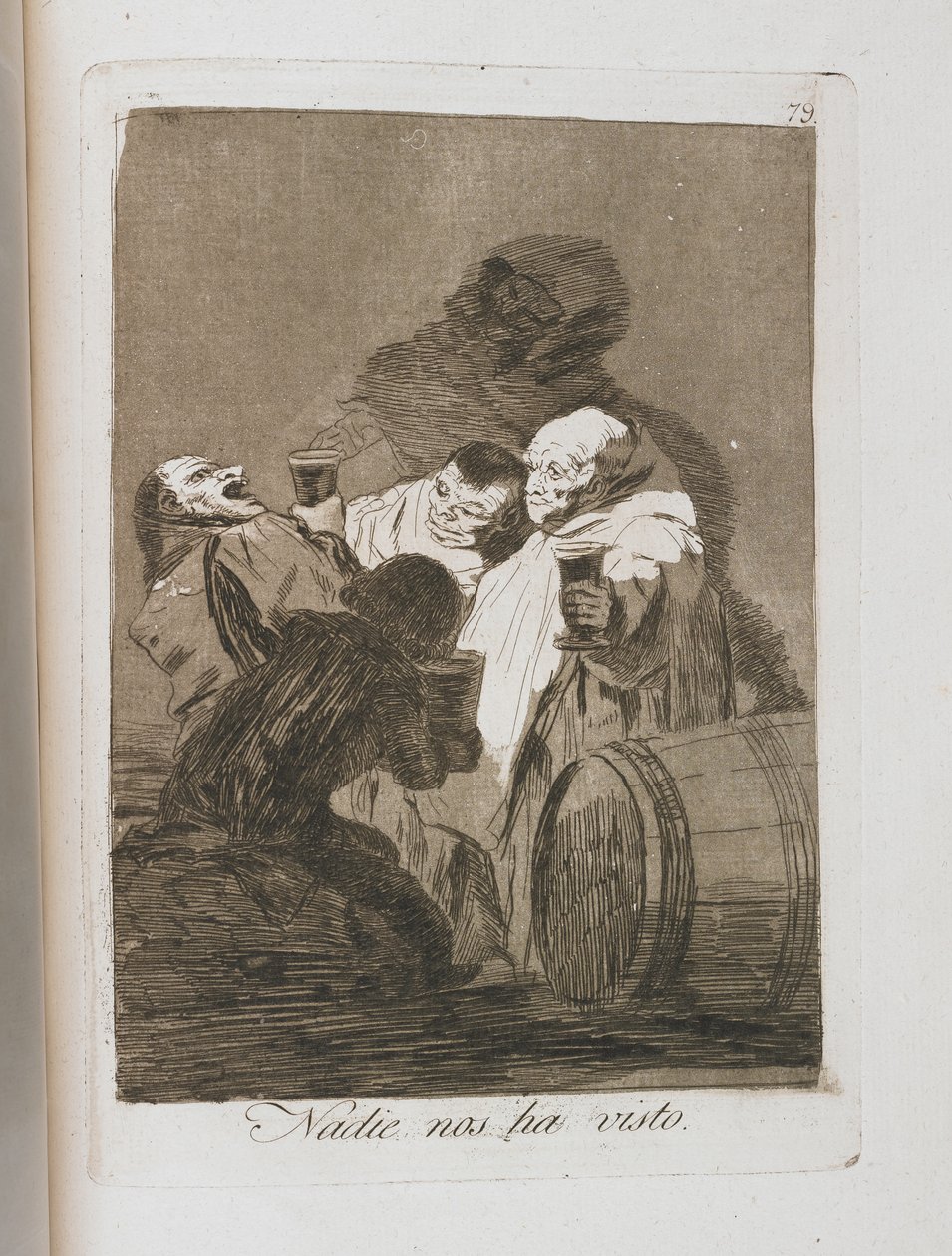Tallerken fra Los Caprichos, 1797-1798 af Francisco de Goya