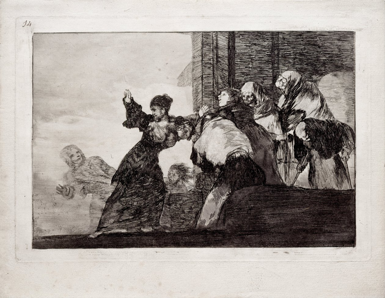 Poor Folly fra serien Los Disparates Follies, 1815-1819 af Francisco de Goya