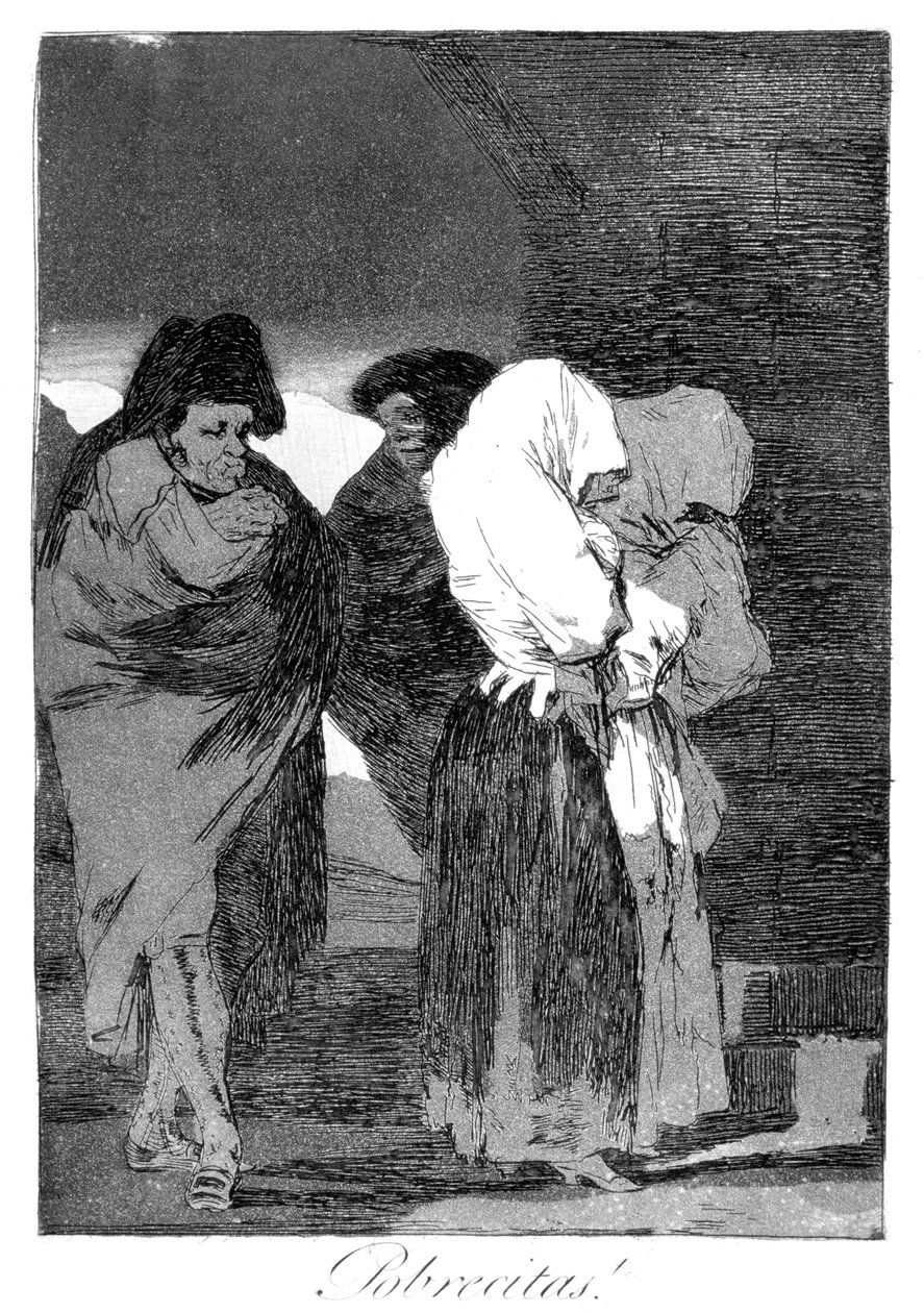 Stakkels små piger!, 1799 af Francisco de Goya
