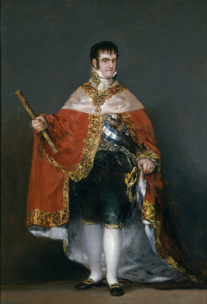 Portræt af kong Ferdinand VII af Spanien, 1815 af Francisco de Goya
