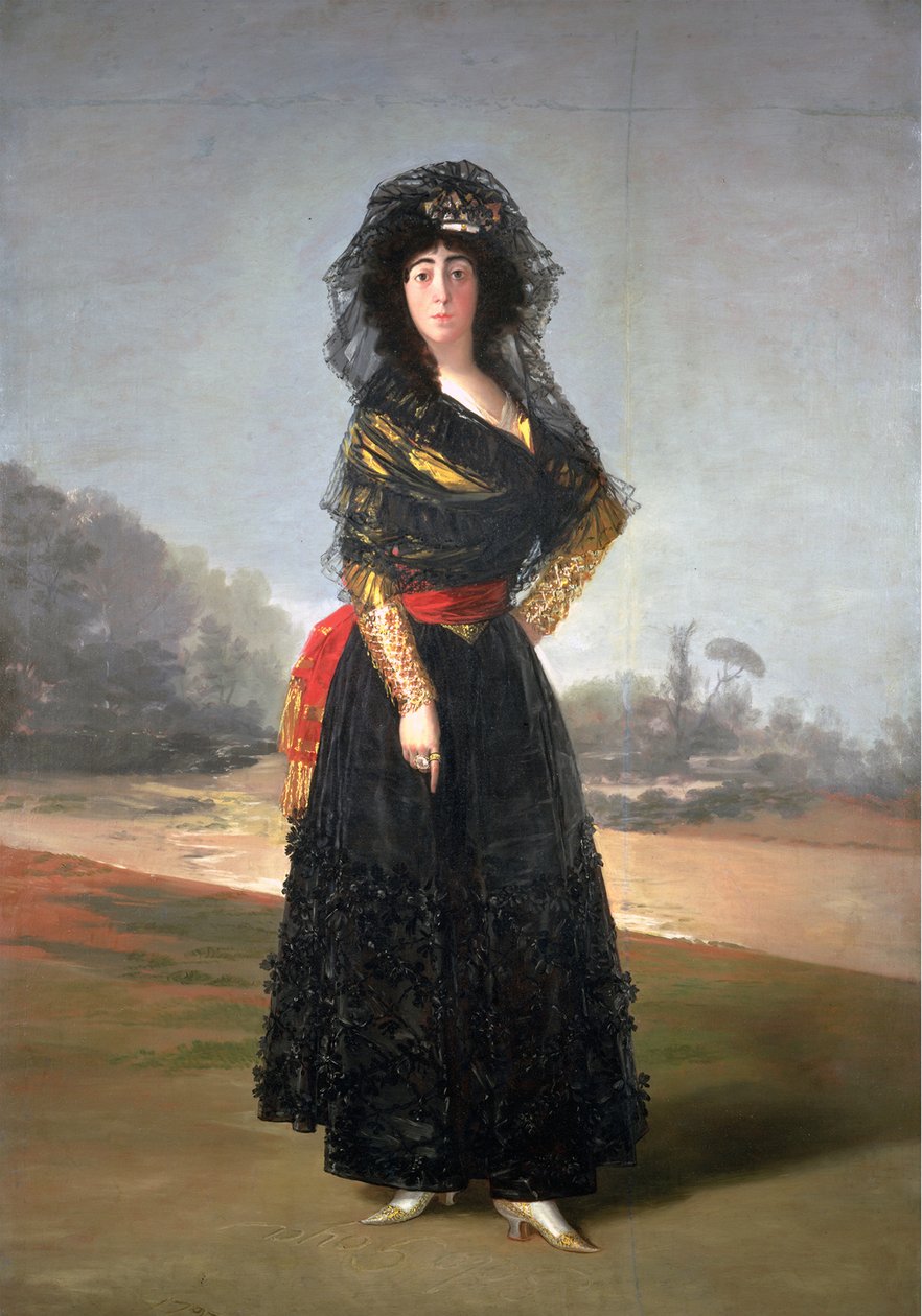 Portræt af Maria Cayetana de Silva 1762-1802, 13. hertuginde af Alba, 1797 af Francisco de Goya