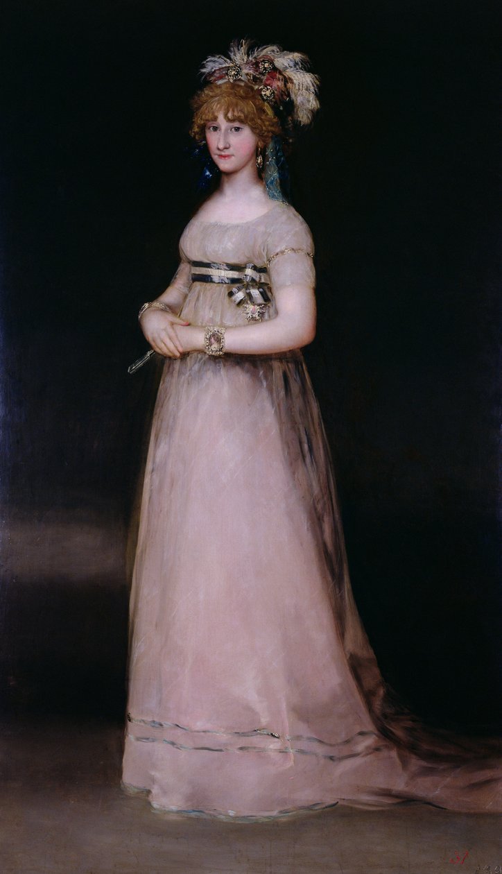 Portræt af Maria Theresa de Bourbon y Vallabriga, grevinden af ​​Chinchon, ca. 1801 af Francisco de Goya