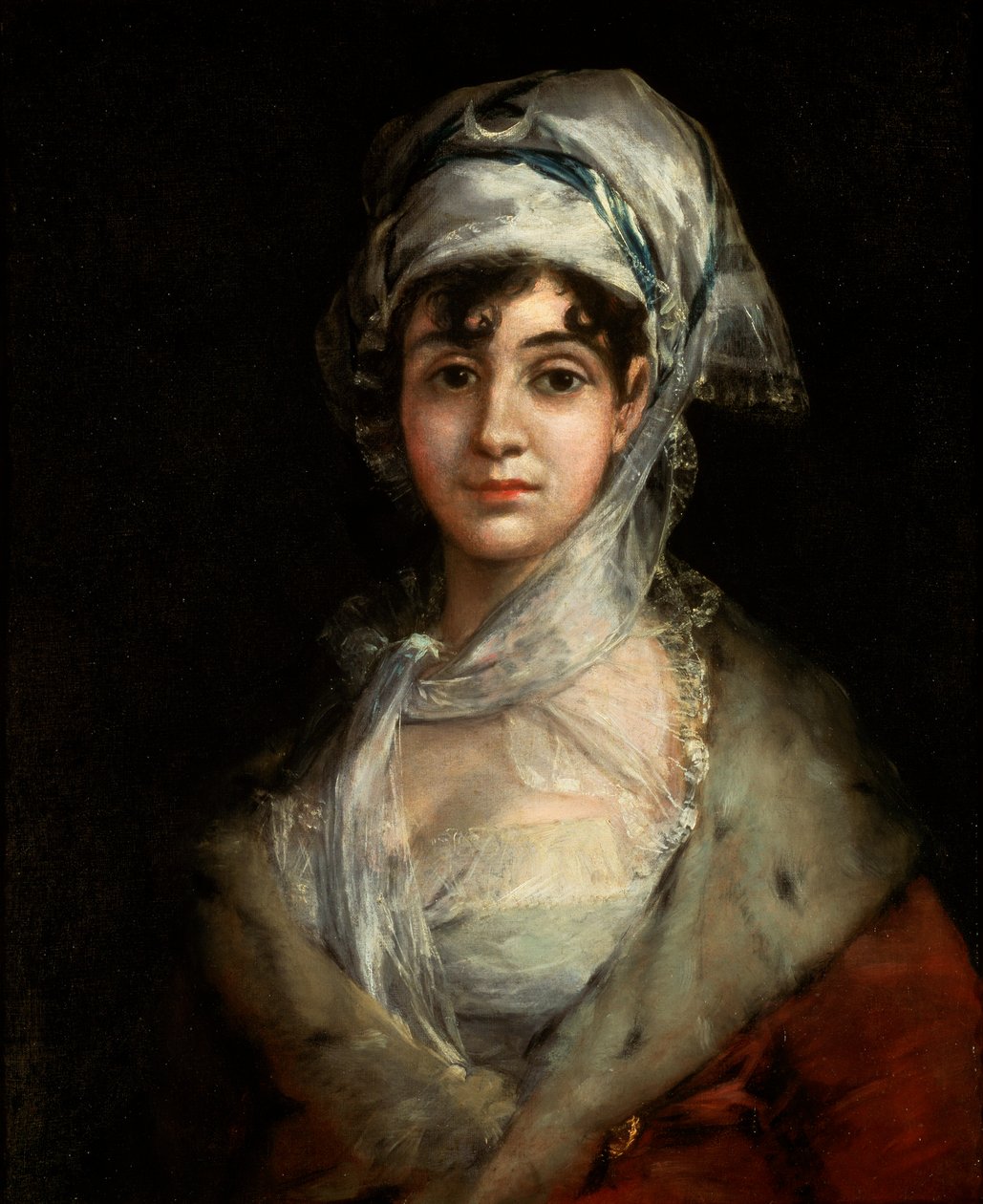 Portræt af skuespillerinden Antonia Zárate, c1810 af Francisco de Goya