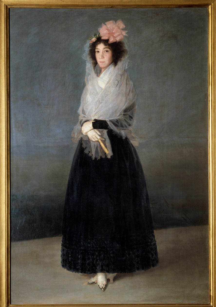 Portræt af grevinden Del Carpio, Marquise of the Solana (1757-1795) Maleri af Francisco de Goya (1746-1828) 1700-tallet søn. 1,81 x 1,22 m af Francisco de Goya