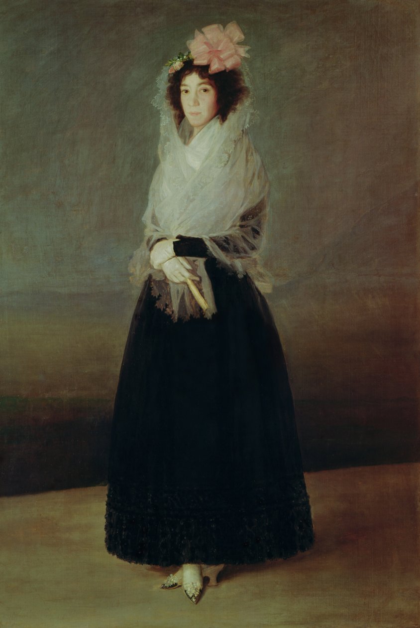 Portræt af grevinden af ​​Carpio (1757-95) Marquise de la Solana, ca. 1793 af Francisco de Goya
