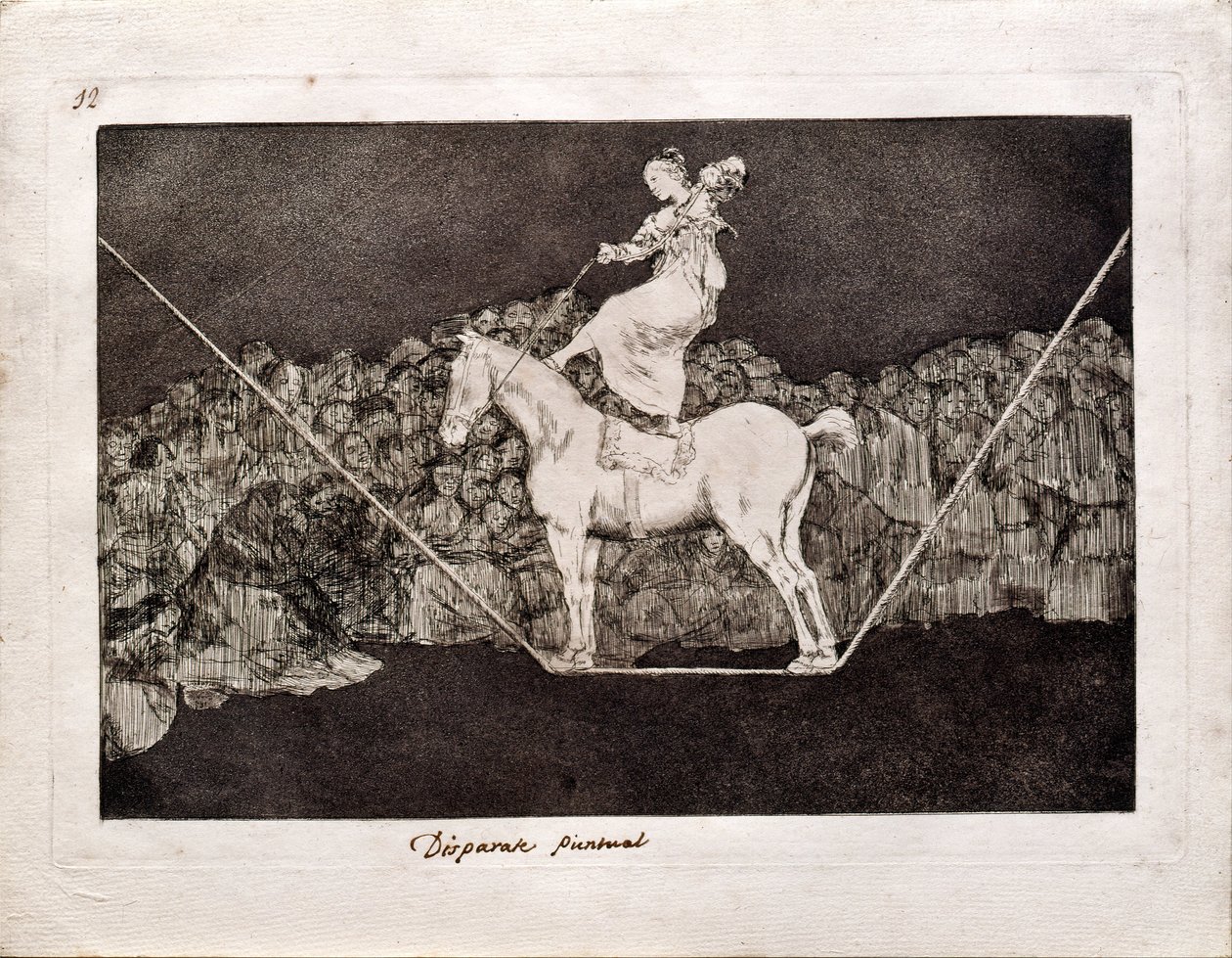 Precise Folly fra serien Los Disparates Follies, 1815-1819 af Francisco de Goya