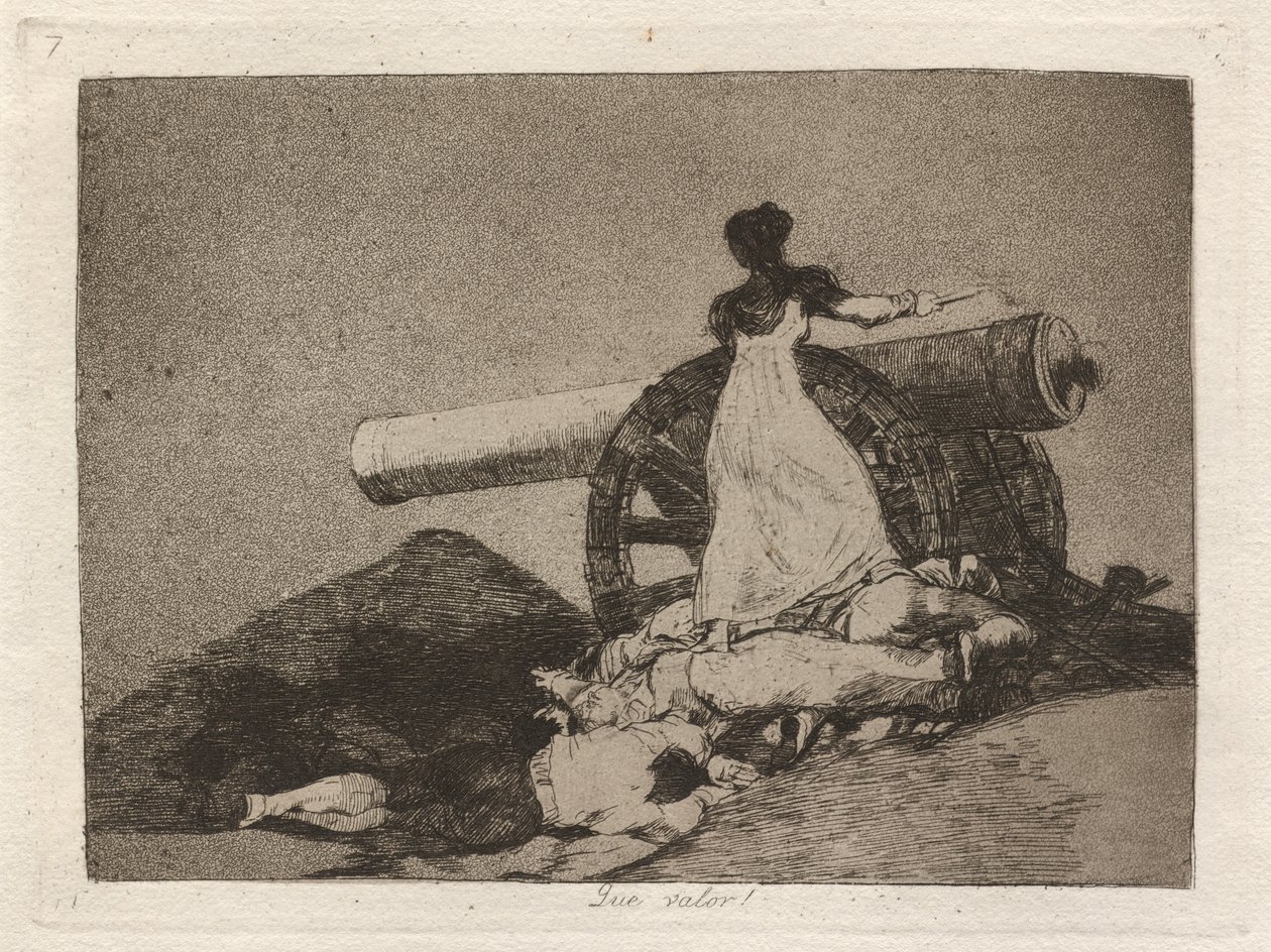 Que valor! (Hvilket mod!) af Francisco de Goya