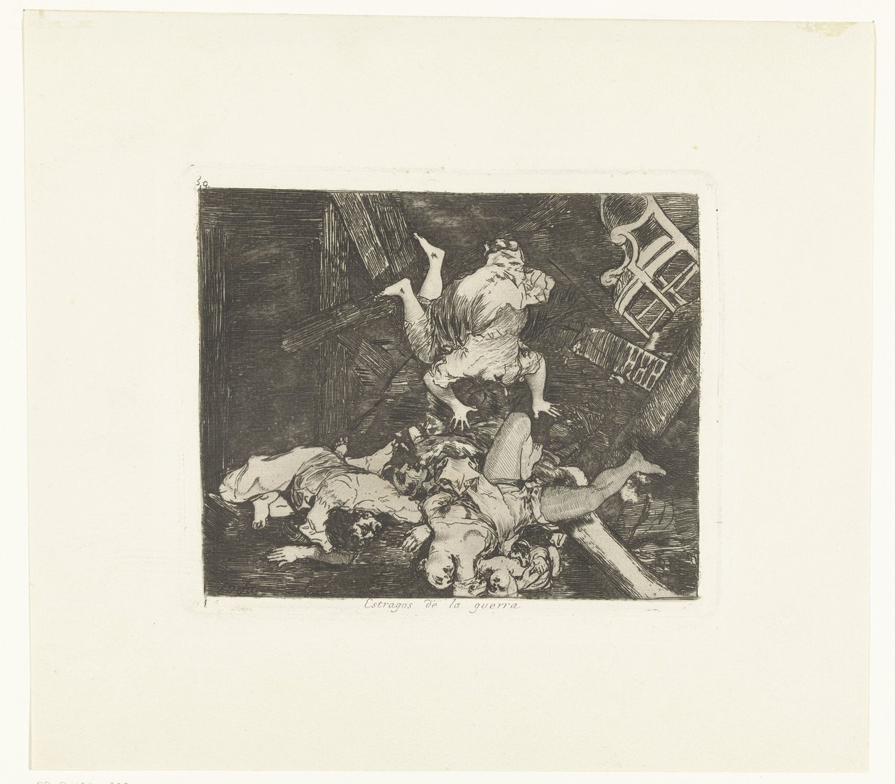 Ravages van de oorlog Krigens hærgen (titel på objekt) De gruwelen van de oorlog (serietitel) The Disasters of War (serietitel) af Francisco de Goya