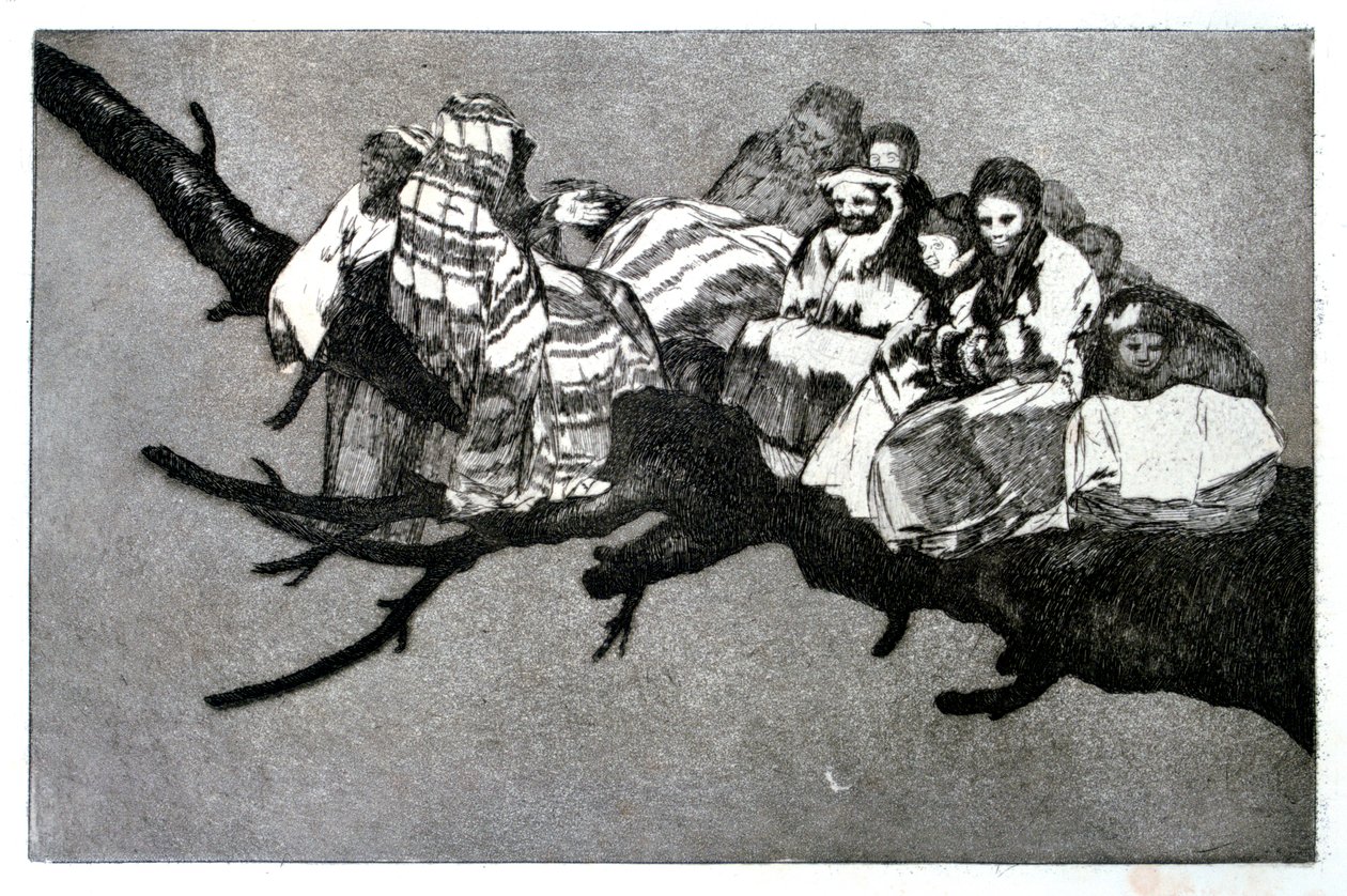 Latterlig drøm, 1819-1823 af Francisco de Goya