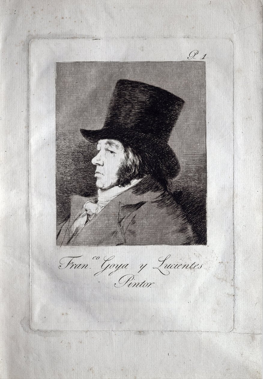 Selvportræt, 1799 af Francisco de Goya