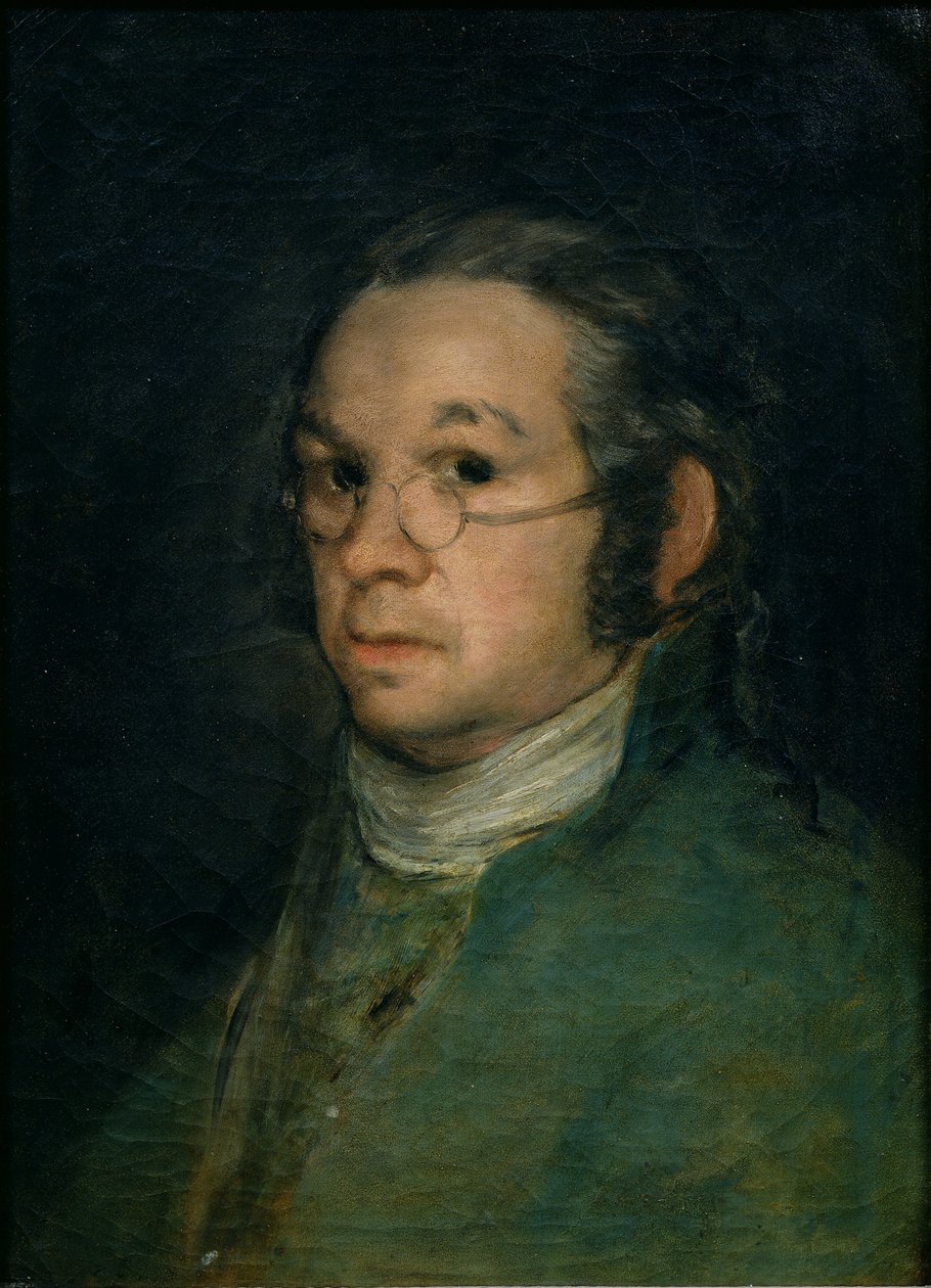Selvportræt med briller af Francisco de Goya