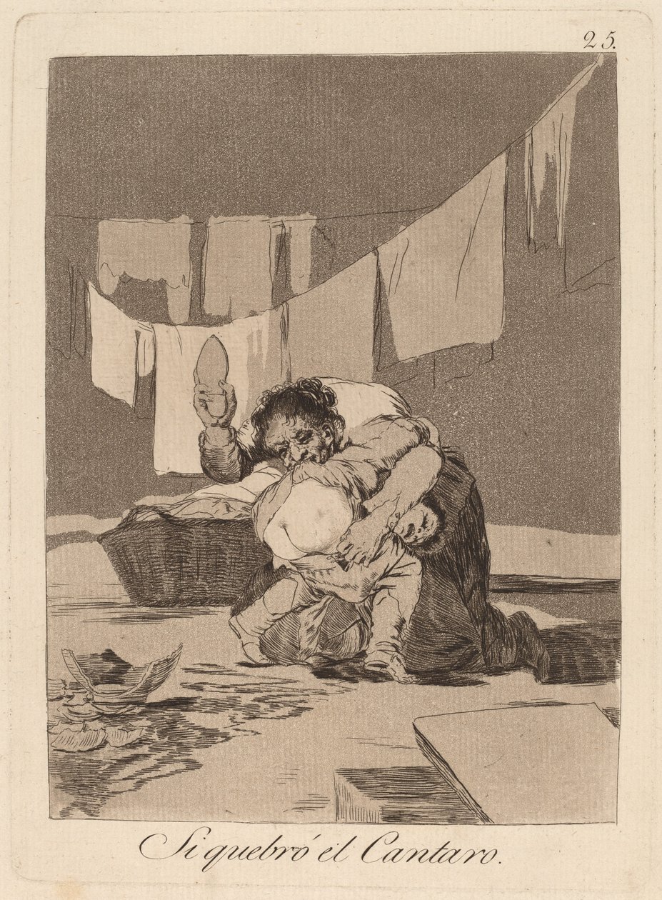 Hvis jeg knækker potten (Ja, jeg brød potten) af Francisco de Goya