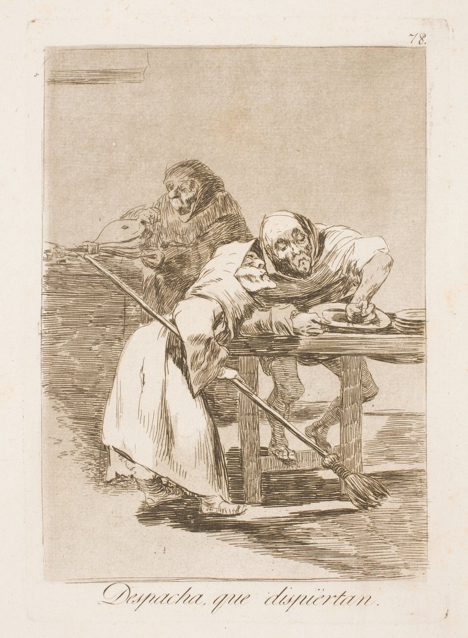 Skynd dig, de vågner! af Francisco de Goya