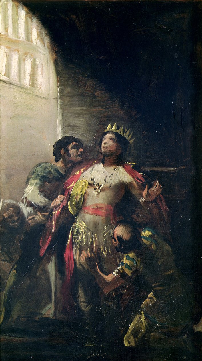 Sankt Hermengild (d.585) i Fængslet, c.1799 af Francisco de Goya