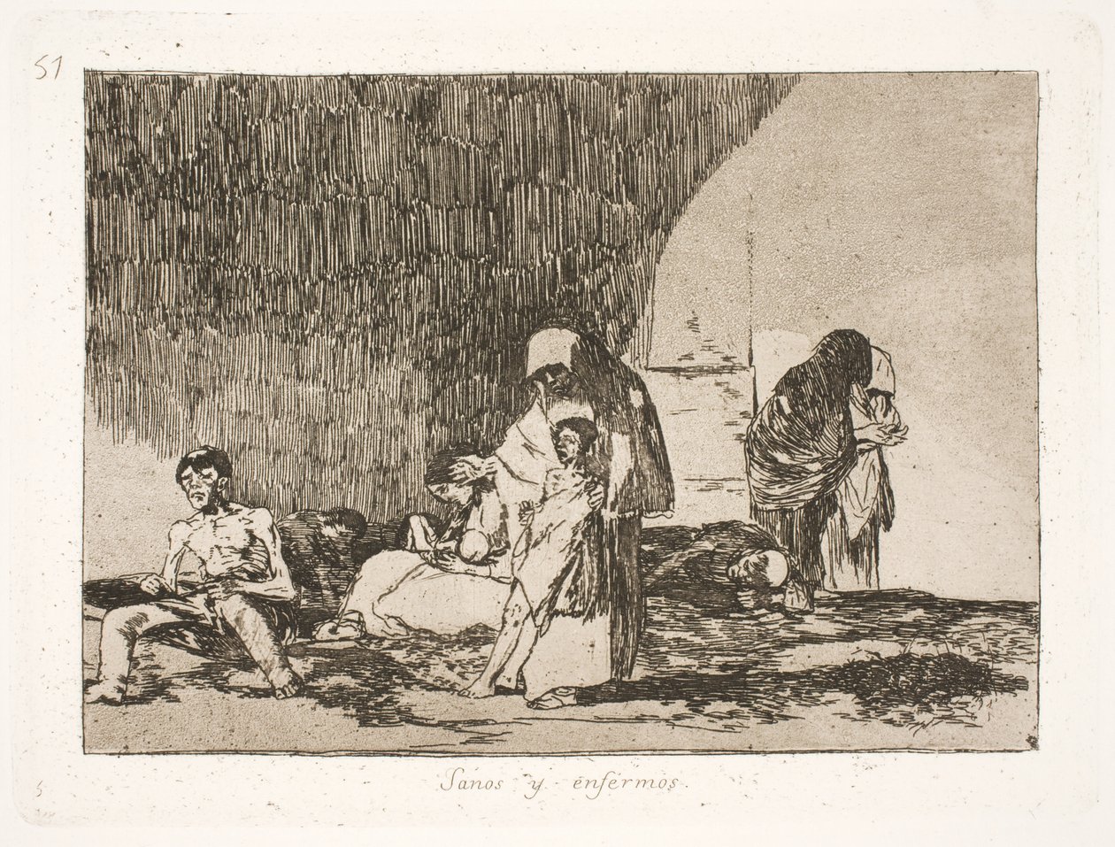 Sunde og syge (57) af Francisco de Goya