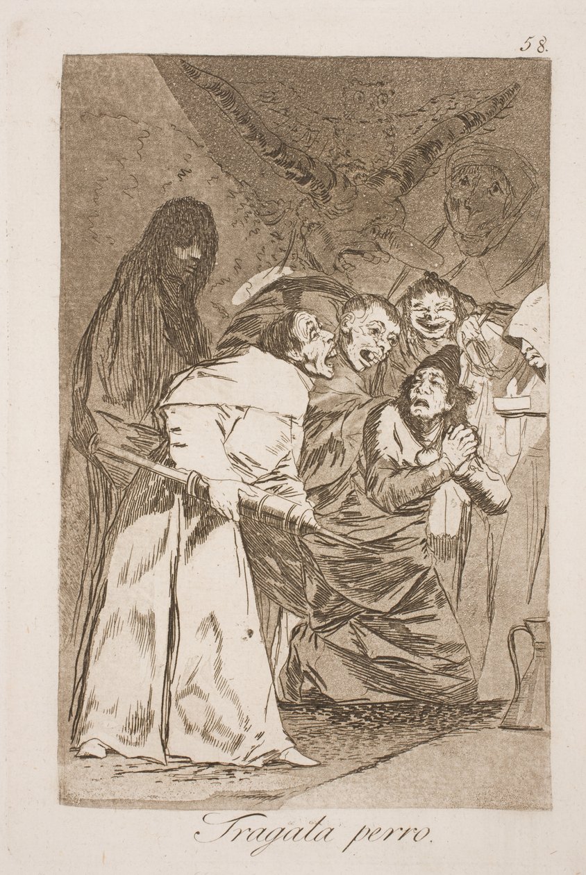 Tag det din hund! af Francisco de Goya